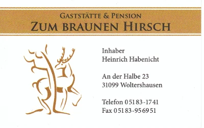 Zum braunen Hirsch - Heinrich Habenicht